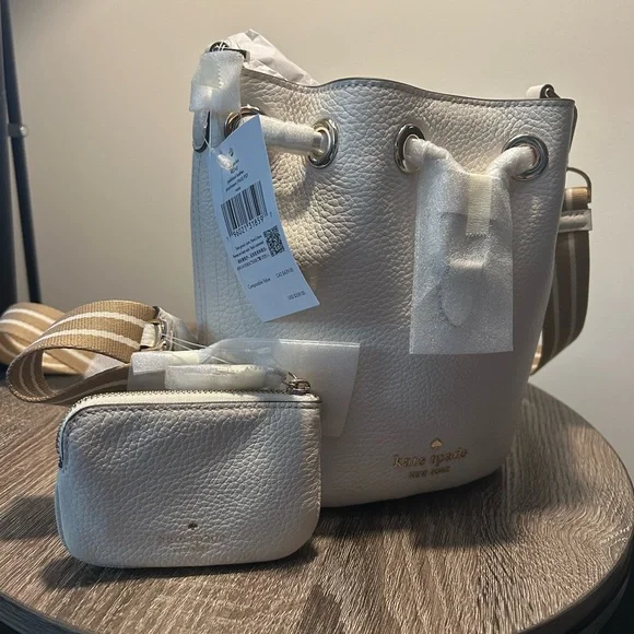 Kate Spade Cream Mini Bucket Bag - Picture 2 of 4
